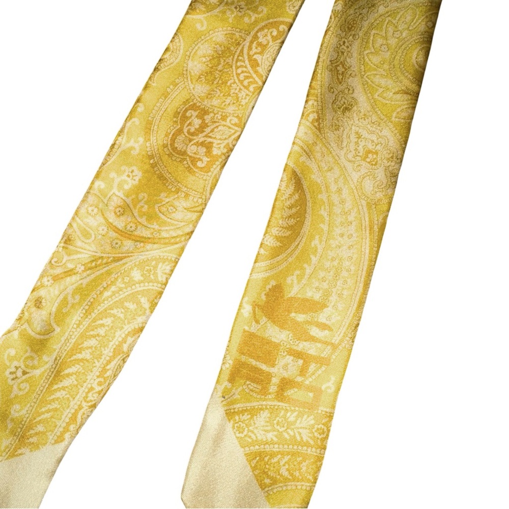 Etro Yellow Paisley Paisleyina Women's Scarf - Picture 4 of 4